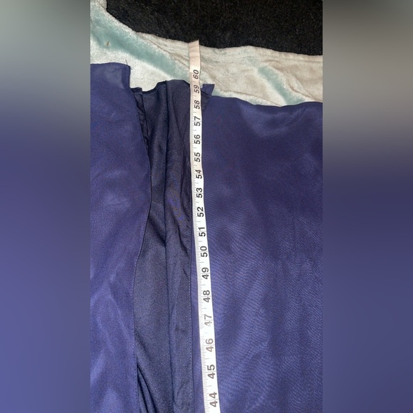 Lulus Sweetest Entrance Navy Blue Ruffled Tie-Back Maxi Dress Small NWT - Picture 9 of 11